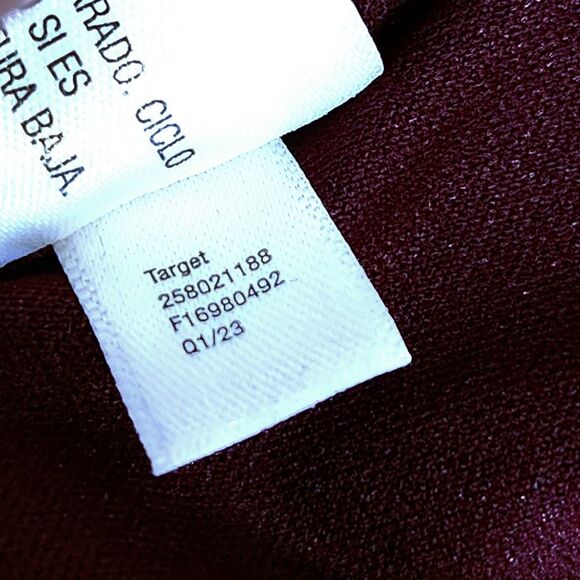 Future Collective Faux Leather Cropped Bustier Top Burgundy Wine Women's Medium - Picture 10 of 12